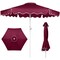 Best Choice Products 7.5ft Patio Market Umbrella with Wavy Trim, Fade-Resistant, Crank & Tilt, Wind Vent
